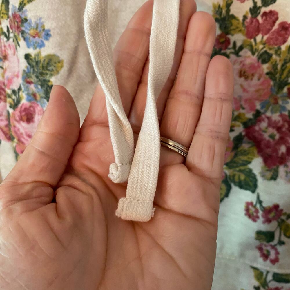Daily Practice Anthropologie Cream Floral Hoodie Sweatshirt Loungewear Small - Picture 4 of 10